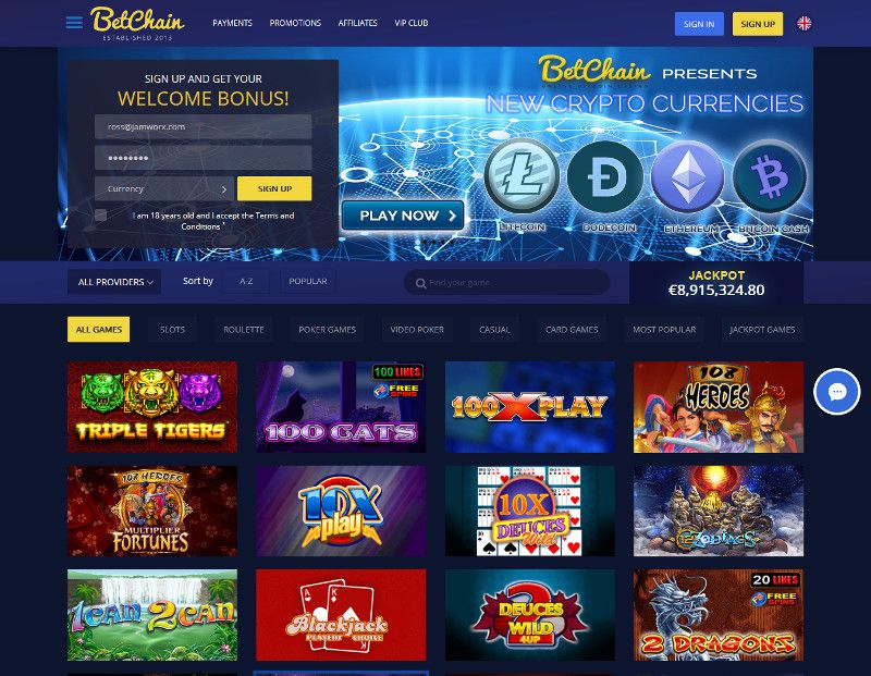 BetChain Review - Provably Fair Casino | AllBitcoinReviews